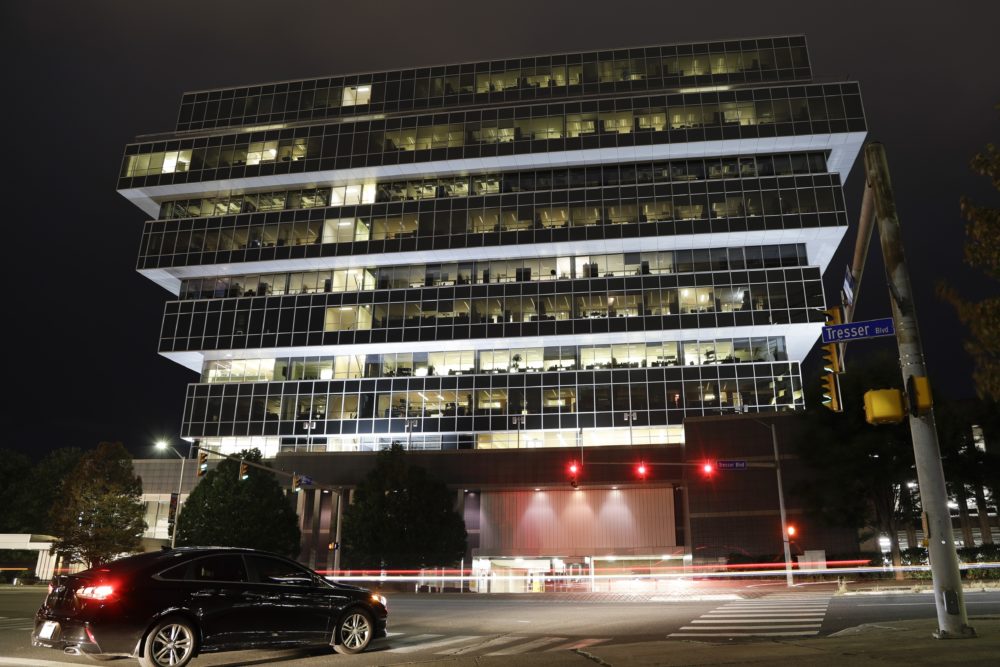 Purdue Pharma headquarters, in Stamford, Conn. (Frank Franklin II/AP)