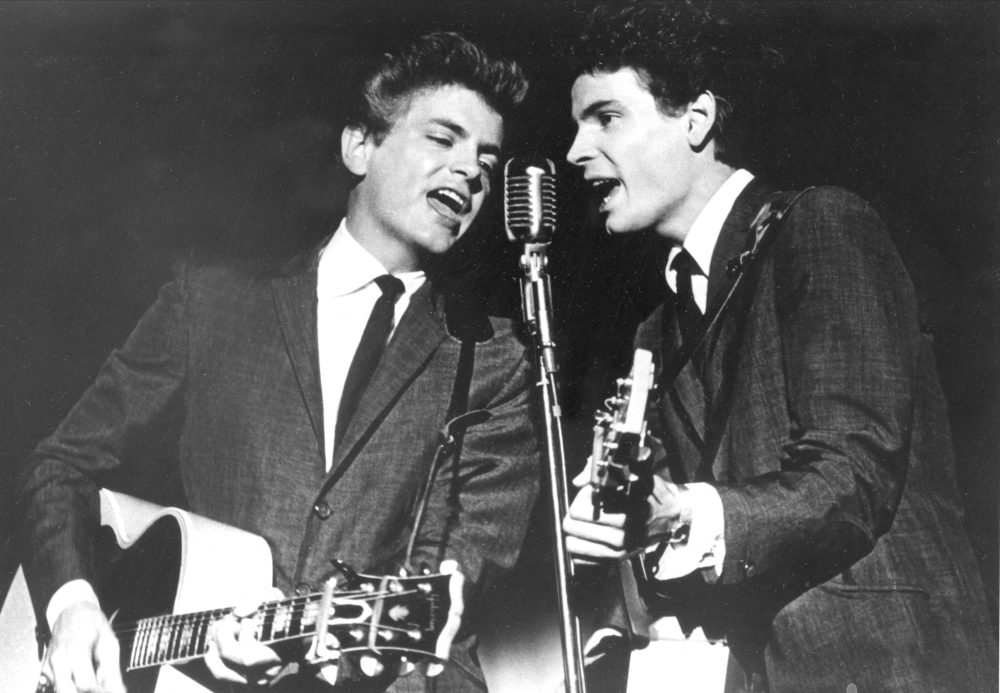 The Everly Brothers, Don and Phil, perform on July 31, 1964.  (AP file photo)