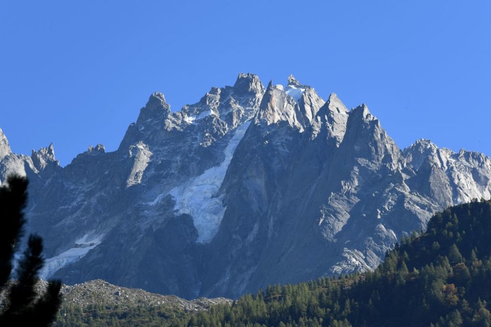 The Mont Blanc glacier. Photo taken in 2018. (Jean-Pierre Clatot/AFP/Getty Images)