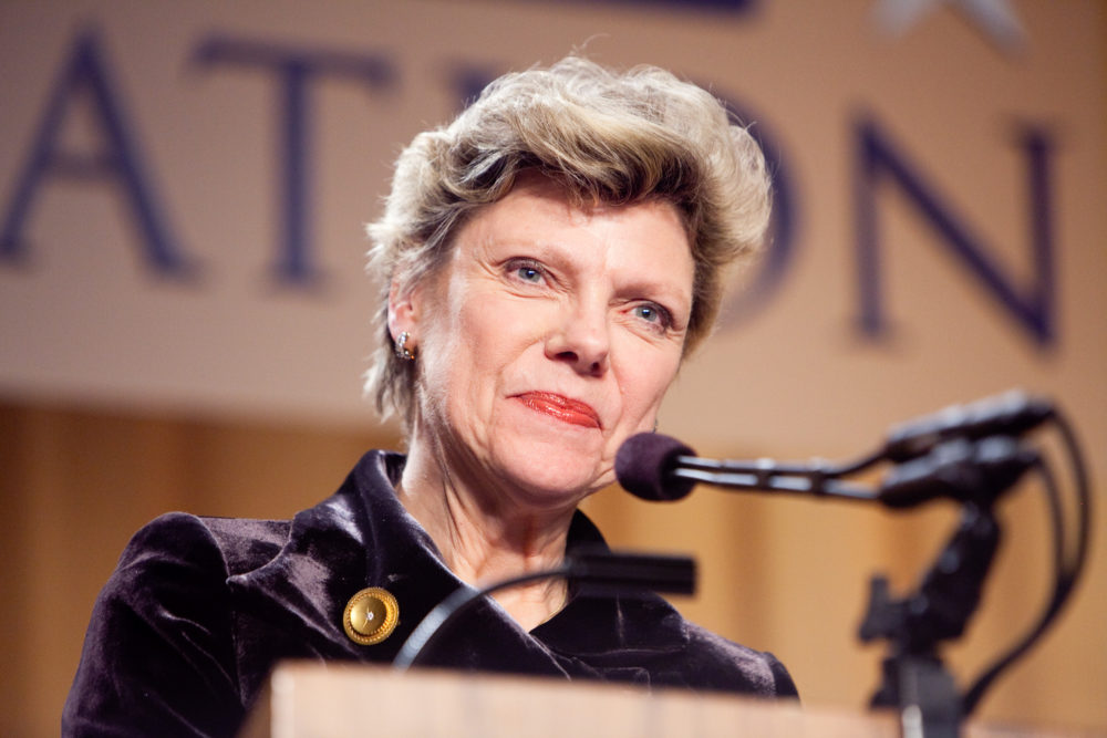 Journalist Cokie Roberts appears at the National Press Foundation's 26th annual awards dinner on Feb. 10, 2009 in Washington, D.C. (Brendan Hoffman/Getty Images)