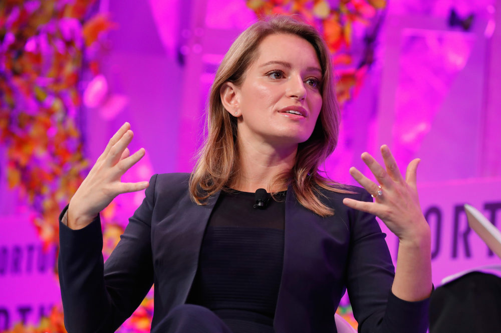 MSNBC anchor Katy Tur speaks onstage at the Fortune Most Powerful Women Summit, Day 3, on Oct. 11, 2017 in Washington, D.C. (Paul Morigi/Getty Images for Fortune)