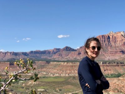Tatiana Schlossberg pictured at Zion National Park in Utah, May 2019. (Courtesy)