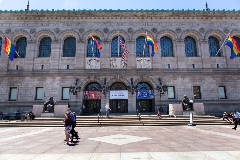 The Boston Public Library in Boston's Copley Square, pictured in 2015. (Jesse Costa/WBUR)
