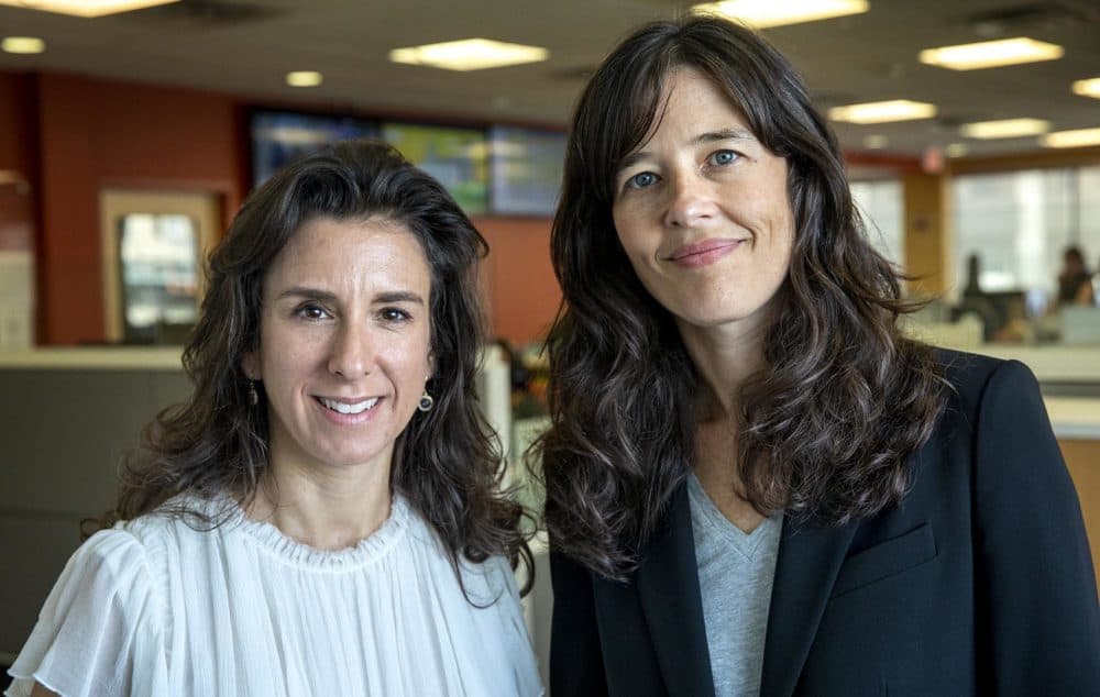 Pulitzer Prize-winning reporters Jodi Kantor and Megan Twohey’s new book is &quot;She Said: Breaking the Sexual Harassment Story That Helped Ignite a Movement.&quot; (Robin Lubbock/WBUR)