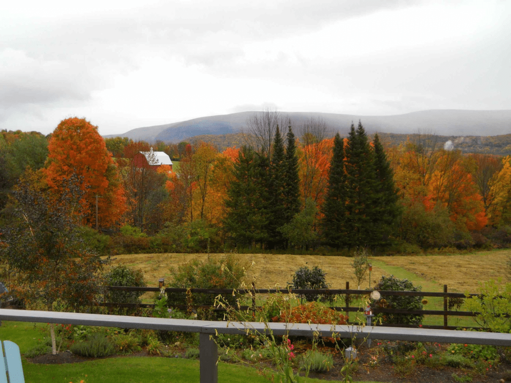 Vermont turns vividly colored in the fall. (Courtesy of Judie Brower)