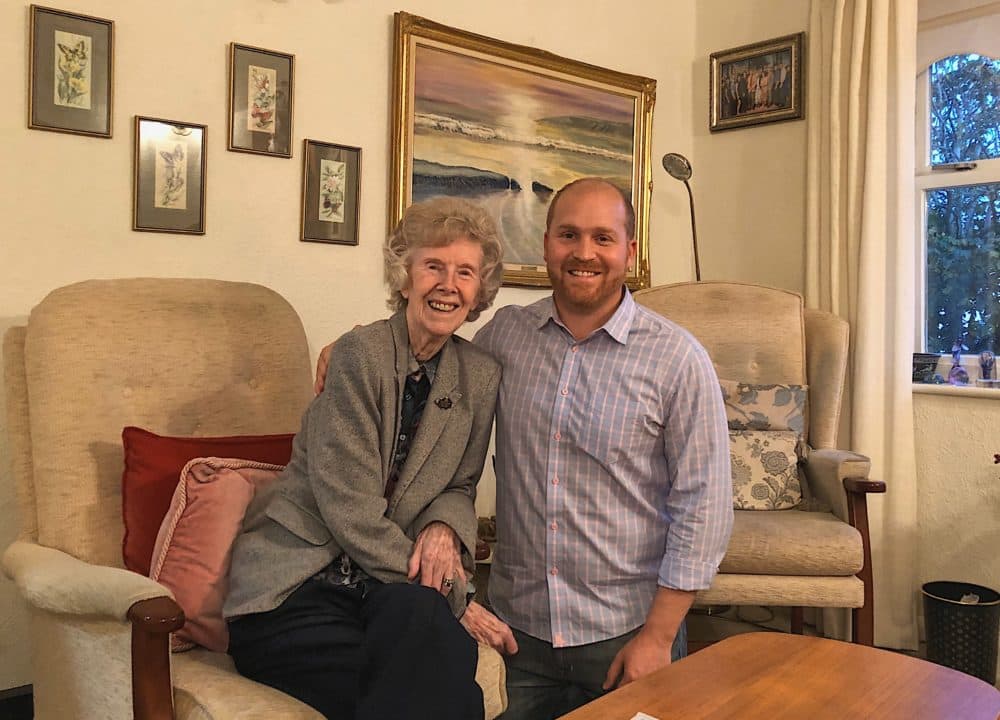 Host Jeremy Hobson and his grandmother, Margaret Hobson.