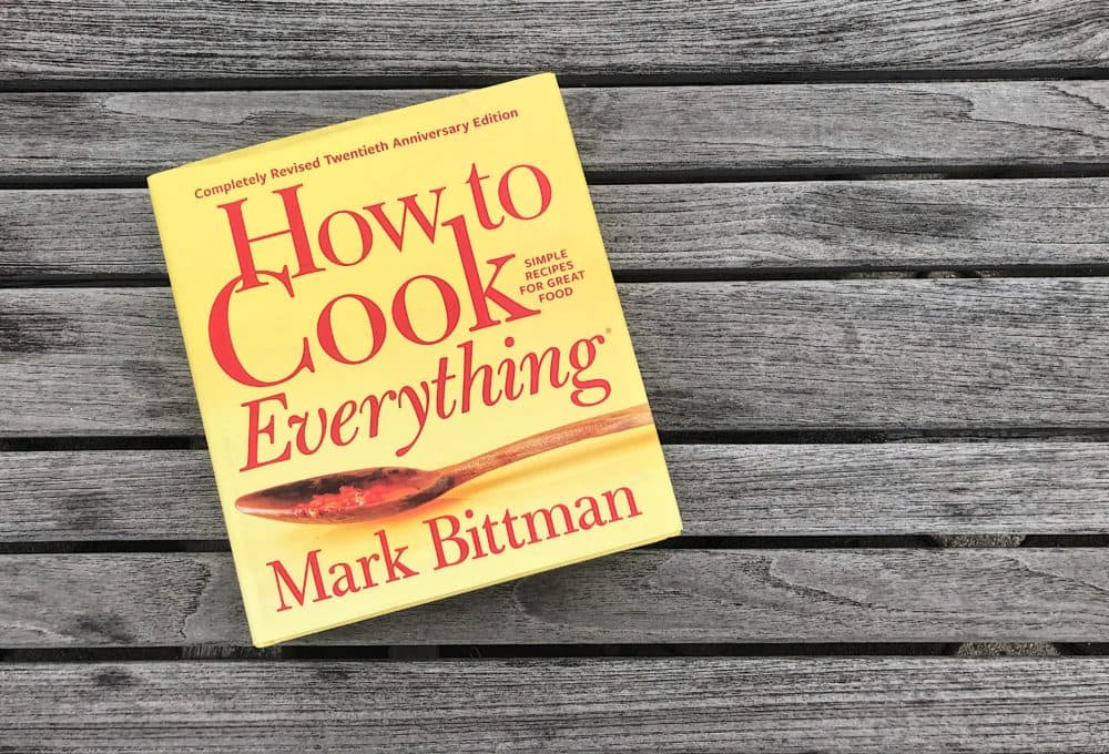 Mark Bittman has released a 20th-anniversary edition of his iconic cookbook &quot;How To Cook Everything.&quot; (Allison Hagan/Here & Now)