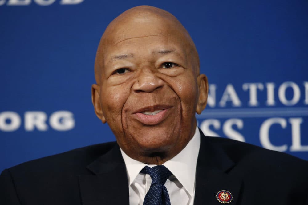 In this 2019 file photo, Rep. Elijah Cummings, D-Md., speaks during a luncheon at the National Press Club in Washington. Cummings has died from complications of longtime health challenges. (Patrick Semansky/AP)