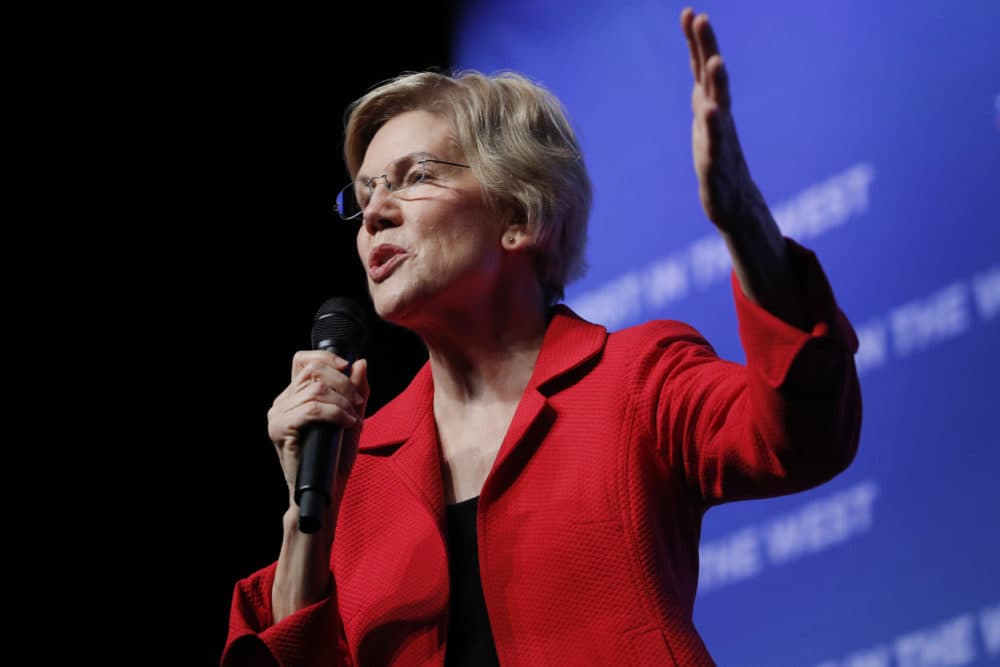 Elizabeth Warren on Nov. 17 in Las Vegas (John Locher/AP)
