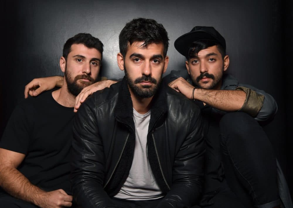 Musicians Haig Papazian, Carl Gerges and Hamed Sinno of Mashrou' Leila. (Angela Weiss/AFP/Getty Images)