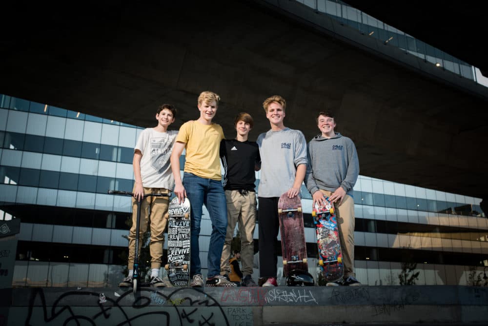 A group of teenagers from Lunenburg is raising money to build a skatepark in their town. (Courtesy Angela Ryan Photography)