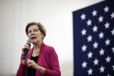 Democratic presidential candidate Sen. Elizabeth Warren, D-Mass., speaks during her campaign Wednesday, Oct. 30, 2019, at the University of New Hampshire in Durham, N.H. (Cheryl Senter/AP)