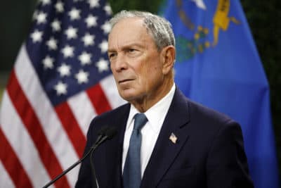 Former New York City Mayor Michael Bloomberg speaks at a news conference at a gun control advocacy event in Las Vegas. (John Locher, File/AP)