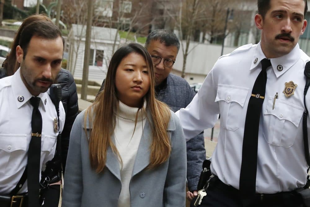 Inyoung You arrives at Suffolk Superior Court in Boston, Friday, Nov. 22, 2019. Prosecutors say You sent her boyfriend Alexander Urtula more than 47,000 text messages in the last two months of their relationship, including many urging him to &quot;go kill yourself.&quot; (Michael Dwyer/AP)