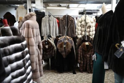 Used fur coats are displayed in San Francisco, California, before the city voted to ban the sale of fur. (Justin Sullivan/Getty Images)