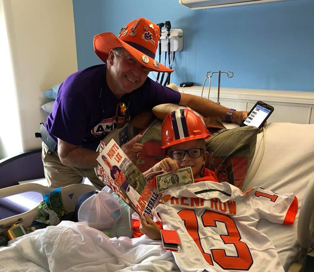 When Aaron Ritz was diagnosed with a serious kidney condition, the Clemson community was there to lift his spirits. (Courtesy Aaron's Army)