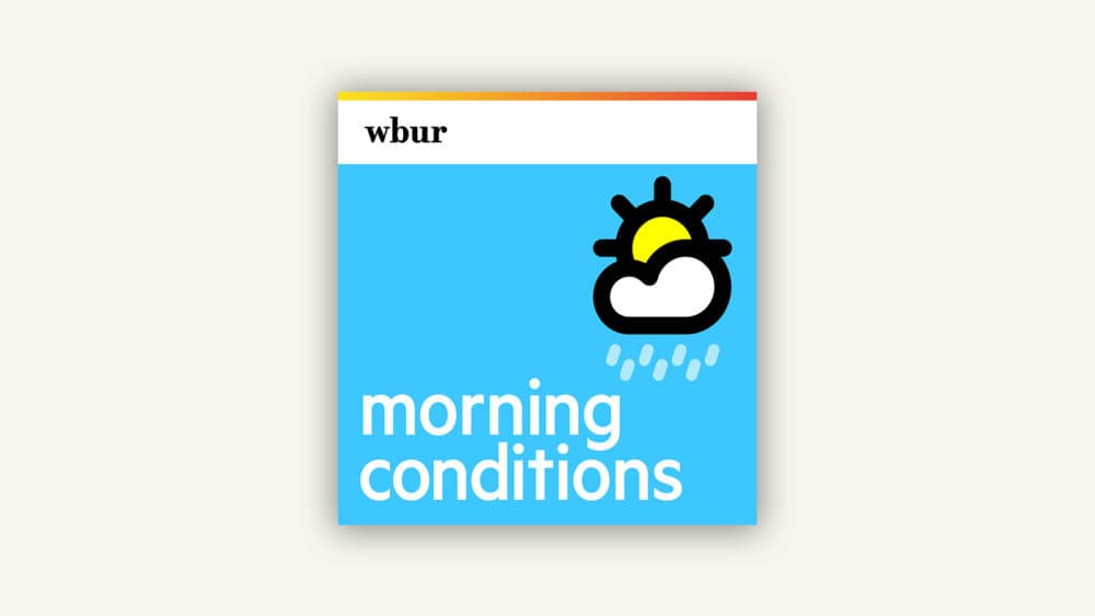 "Morning Conditions" is a quick-but-comprehensive Boston-area weather forecast from WBUR meteorologist David Epstein. It is available every weekday morning. (Illustration by Jack Mitchell/WBUR)