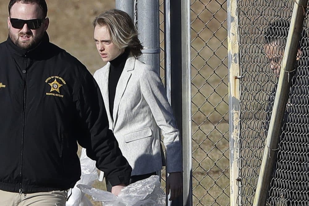 Michelle Carter leaves the Bristol County jail, Thursday in Dartmouth, Mass., after serving most of a 15-month manslaughter sentence for urging her suicidal boyfriend to kill himself in 2014. The 23-year-old, released three months early for good behavior, will serve five years of probation. (Steven Senne/AP)