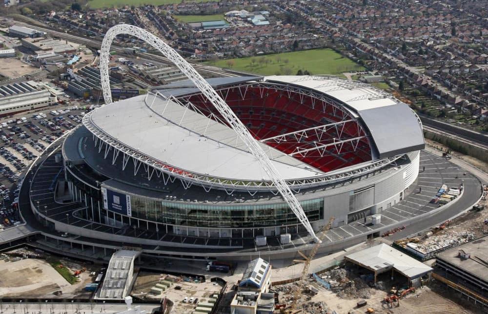 Wembley Stadium. No lasagna. (Lewis Whyld/AP)
