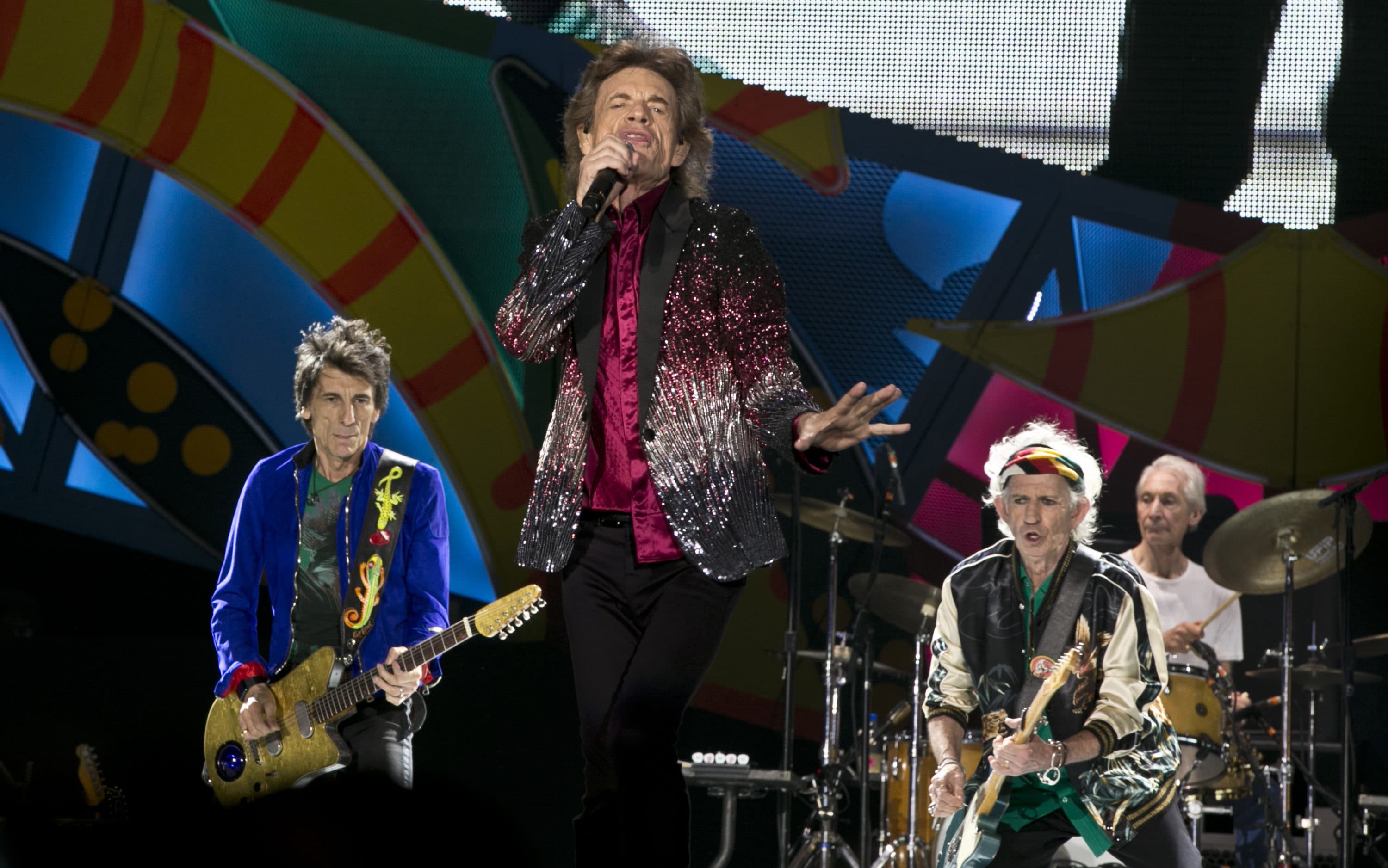 In this March 25, 2016 file photo, The Rolling Stones perform in Havana, Cuba. (Enric Marti/AP)