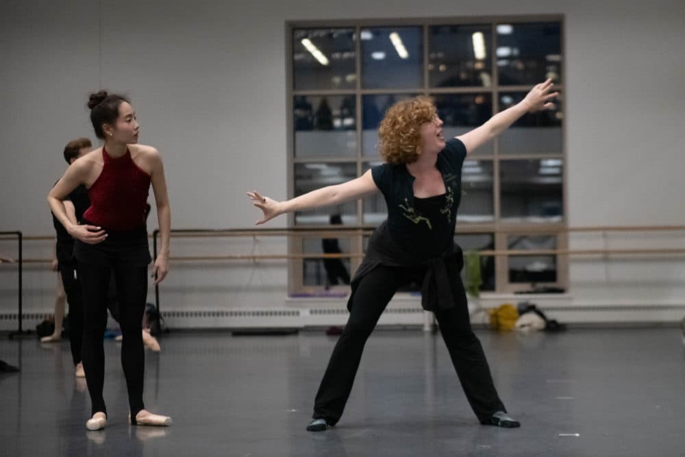 Dancer Seo Hye Han and choreographer Helen Pickett. (Courtesy Brooke Trisolini/Boston Ballet)