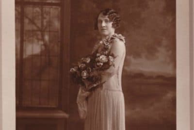 The author's grandmother, Clara, in her wedding photo, circa 1930, in New York City. (Photo by M. Froomkin/Courtesy)