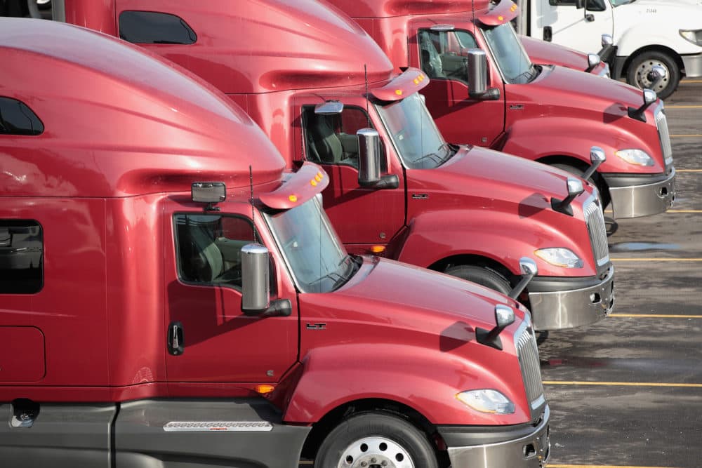 Truckers are facing new challenges on the road as demand for basic goods spikes amid the coronavirus pandemic. (Scott Olson/Getty Images)