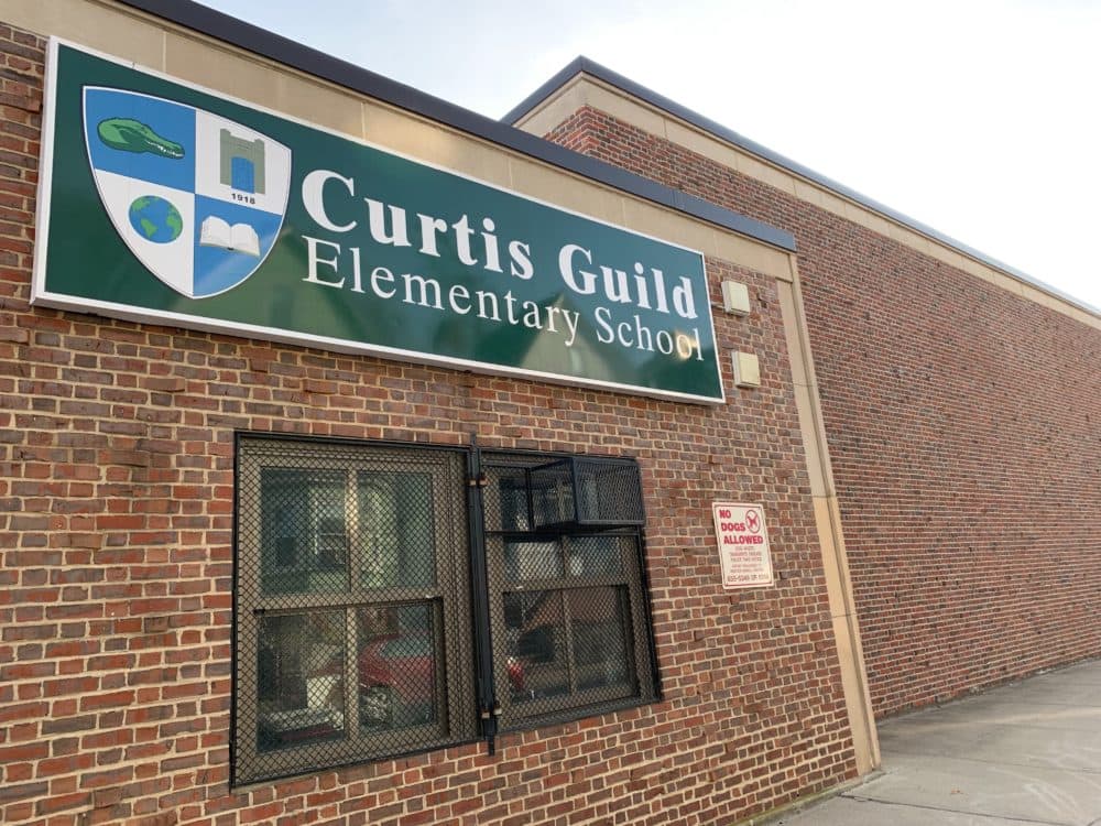 Curtis Guild Elementary School in East Boston. (WBUR/Carrie Jung)