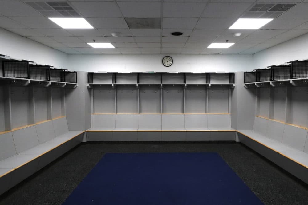 Locker rooms and arenas will be empty for the foreseeable future. (Patrick Smith/Getty Images)
