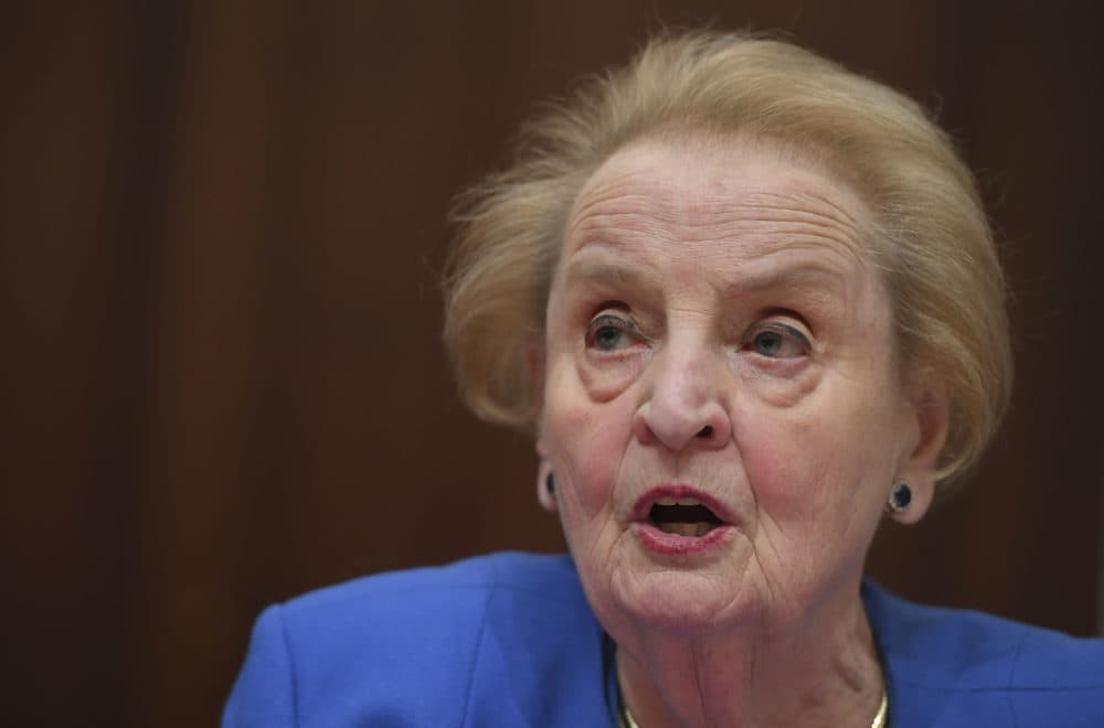 Former US Secretary of State Madeleine Albright speaks during a hearing on &quot;National Security Implications of the Rise of Authoritarianism Around the World&quot; at the Cannon House Office Building on Capitol Hill on February 26, 2019 in Washington,DC. (Mandel Ngan/AFP)