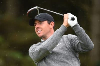 Rory McIlroy is No. 1 on the PGA tour ... and golf's unofficial 'Peloton King.' (Andy Buchanan/AFP via Getty Images)