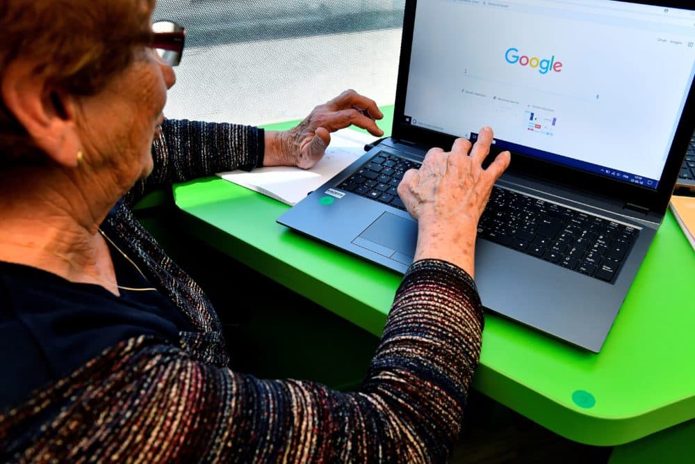Everyone, especially senior citizens, should avoid going out in public. Things like banking and grocery shopping can be done online, but older people don't always embrace this kind of new technology easily. (Georges Gobet/AFP via Getty Images)