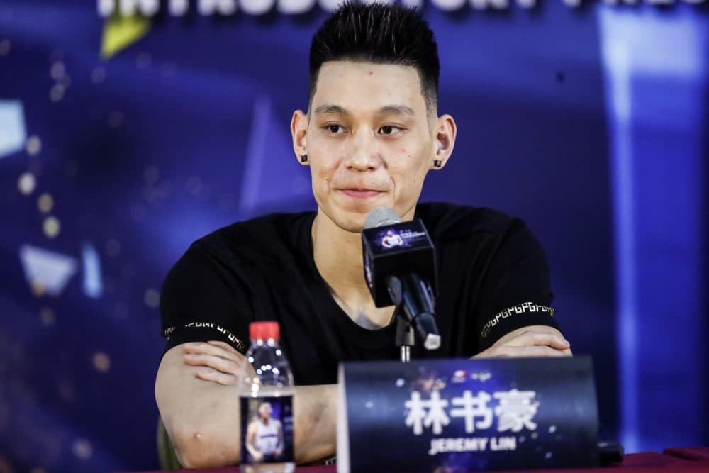 After winning an NBA championship with the Raptors last season, Jeremy Lin signed with the Beijing Ducks of the Chinese Basketball Association. (STR/AFP via Getty Images)
