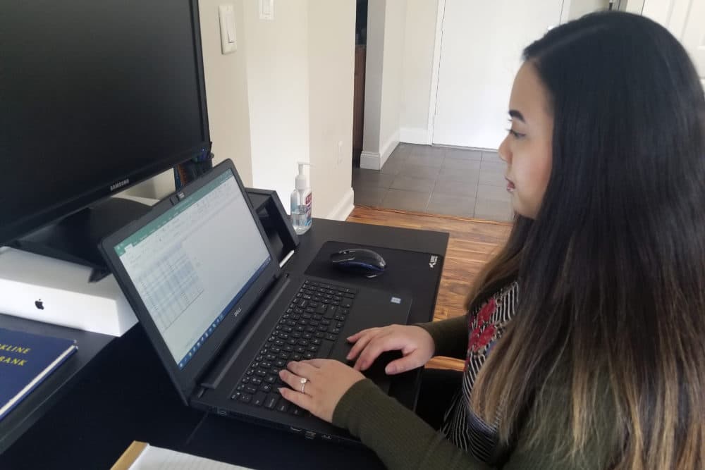 Niny Phommachnah, who normally works in marketing at Brookline Bank, was drafted into the bank's effort to process PPP loans. (Courtesy Niny Phommachnah)