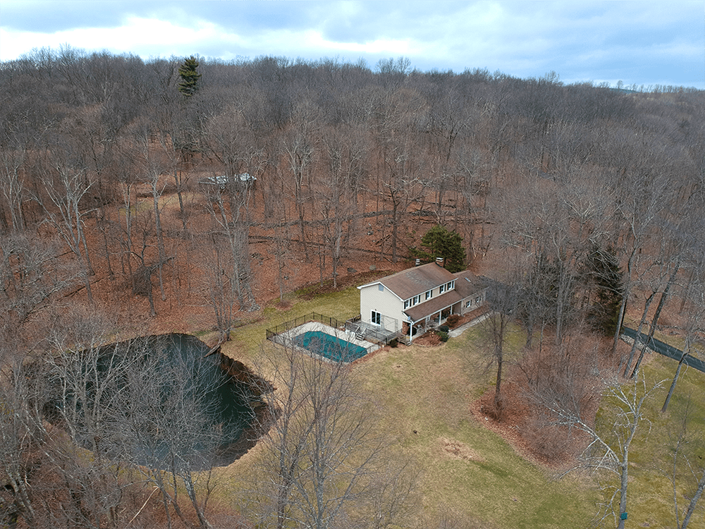Barbara Von Thun's 10-acre property was listed for sale in Wantage, New Jersey, in February — just before the coronavirus pandemic emerged in the U.S. (Courtesy of Barbara Von Thun)
