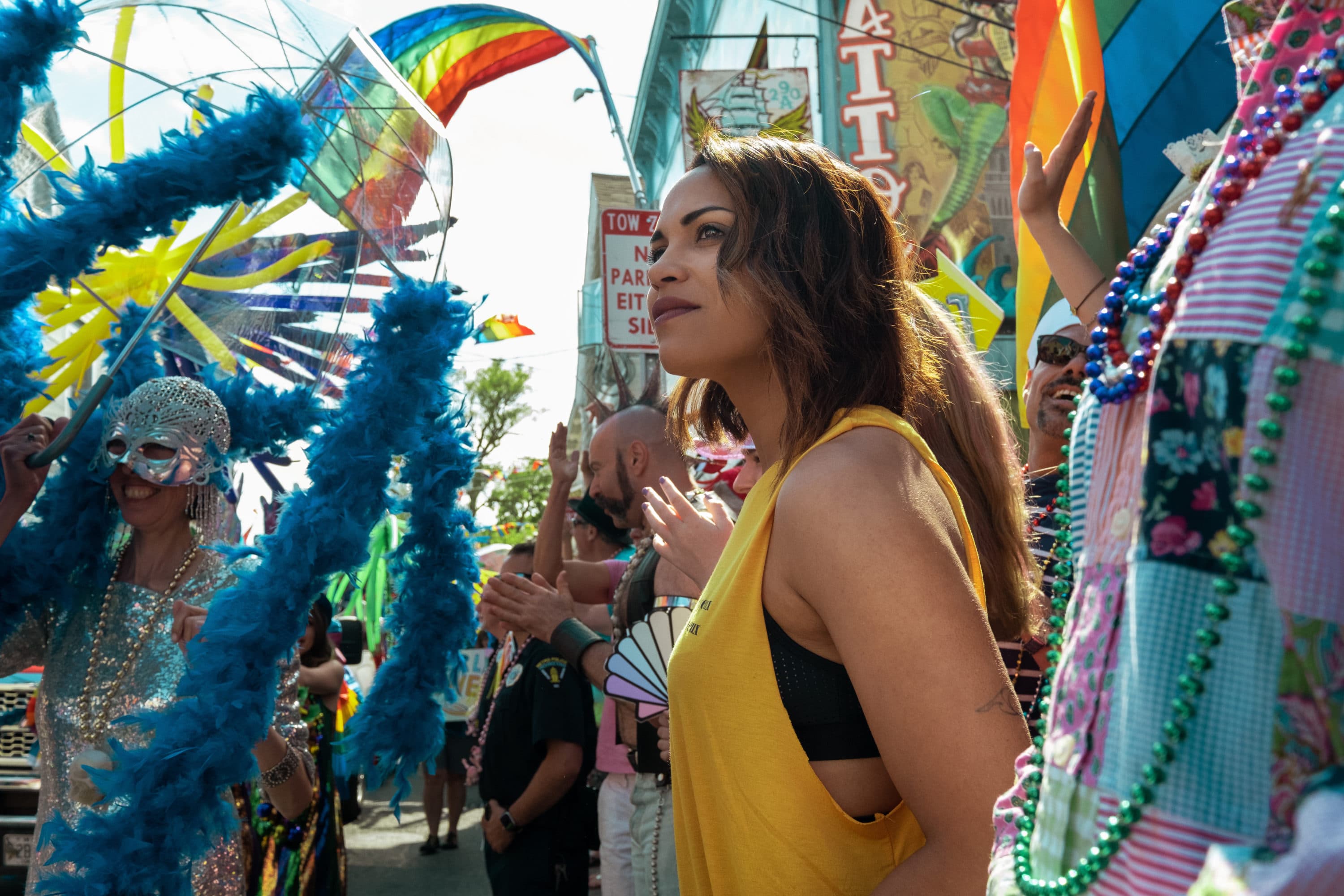 Monica Raymund as Jackie Quiñones in the new crime drama &quot;Hightown.&quot; (Courtesy Starz)