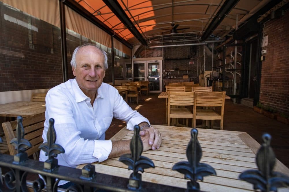Trattoria il Panino owner Frank DePasquale is eager to open the patio of his North End restaurant. (Jesse Costa/WBUR)