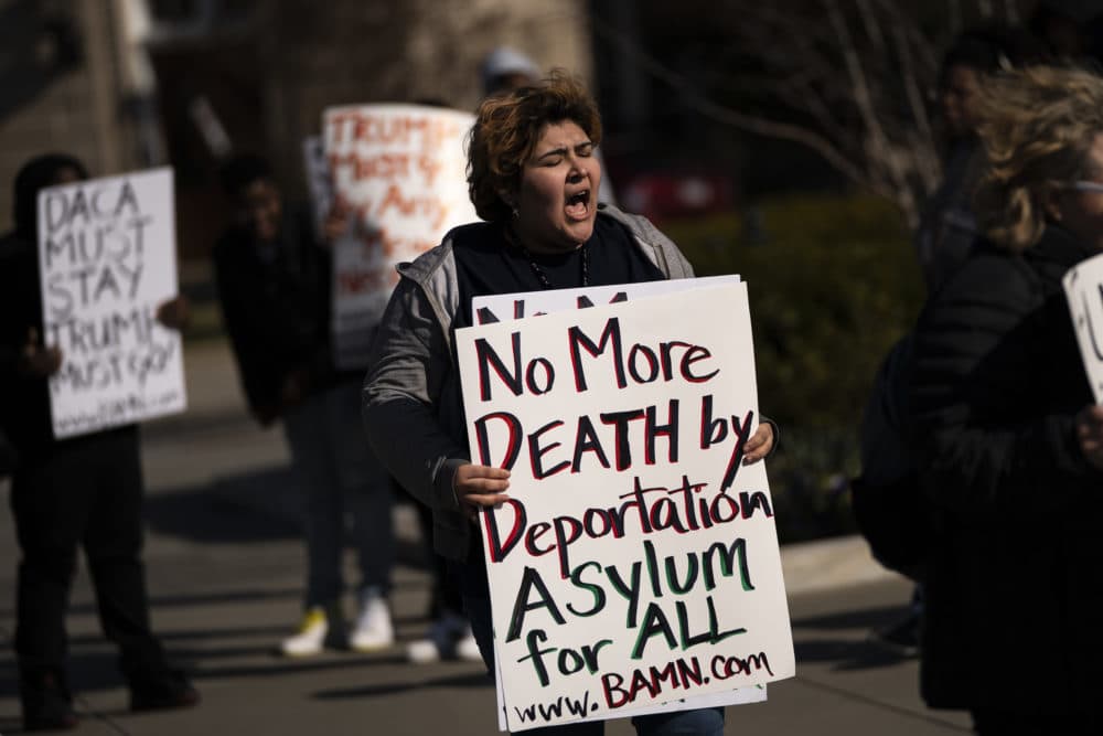 Activists from BAMN (Coalition to Defend Affirmative Action, Integration & Immigrant Rights, and Fight for Equality By Any Means Necessary) protest outside the U.S. Supreme Court on March 2, 2020 in Washington, DC. (Drew Angerer/Getty Images)