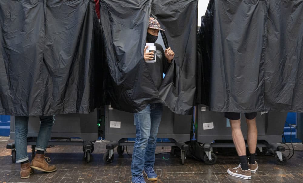 Voters cast ballots in primary elections on June 2, 2020 in Philadelphia, Pennsylvania. (Jessica Kourkounis/Getty Images)