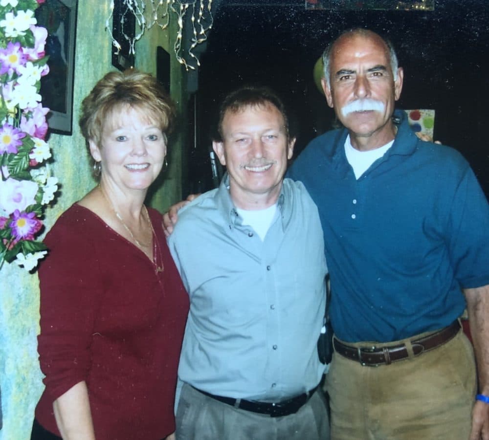 Joe Oliveri (right) has been going to Tony Fanara's (center) restaurant for more than 40 years. (Courtesy Joe Oliveri)