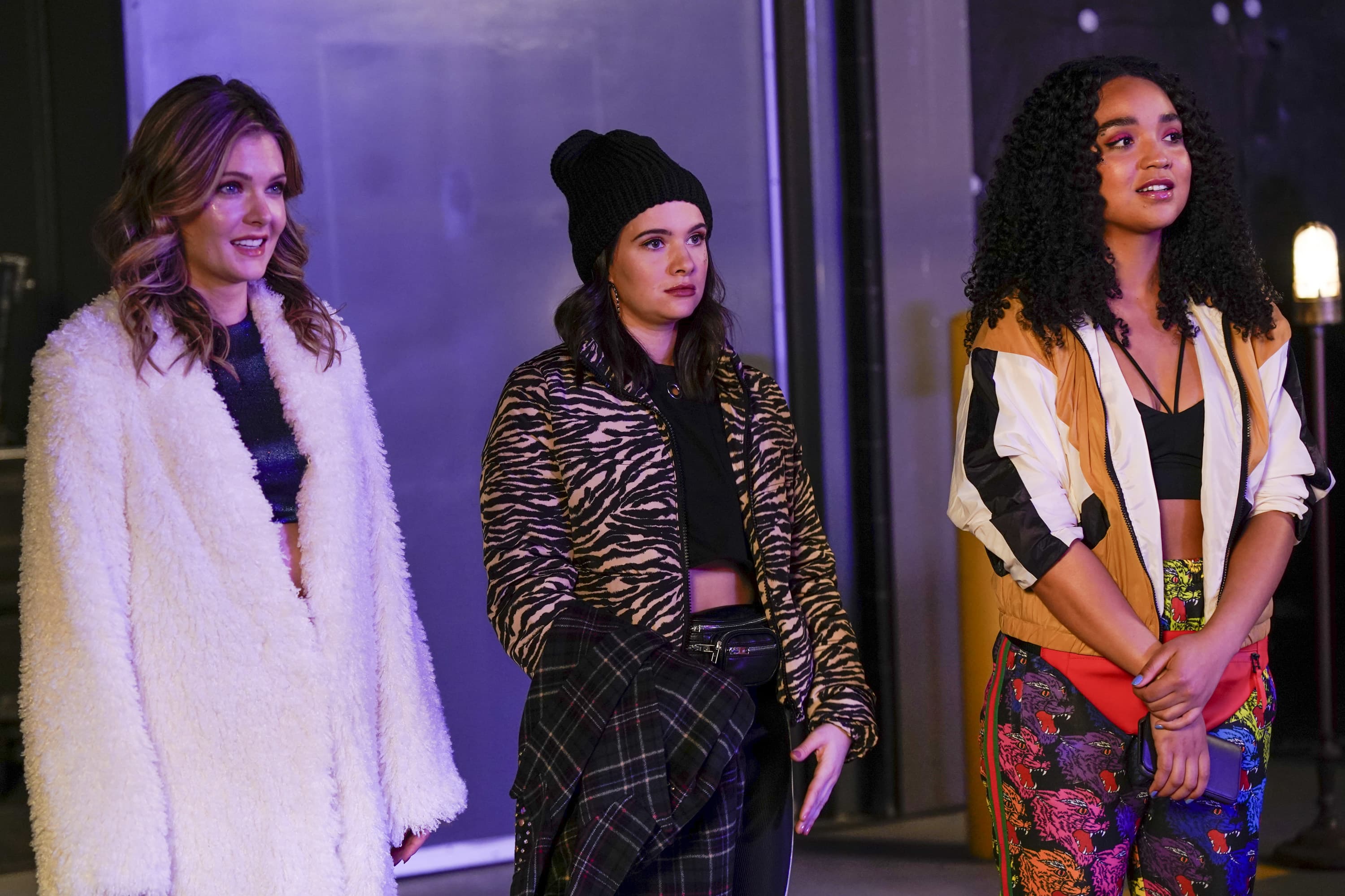 Left to right, Meghann Fahy, Katie Stevens and Aisha Dee in &quot;The Bold Type.&quot; (Courtesy Freeform)