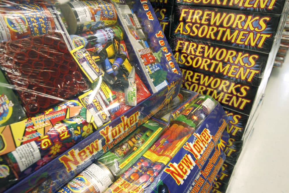 A selection of fireworks inventory is displayed at Phantom Fireworks in Londonderry, N.H., June 29, 2011. (Charles Krupa/AP)