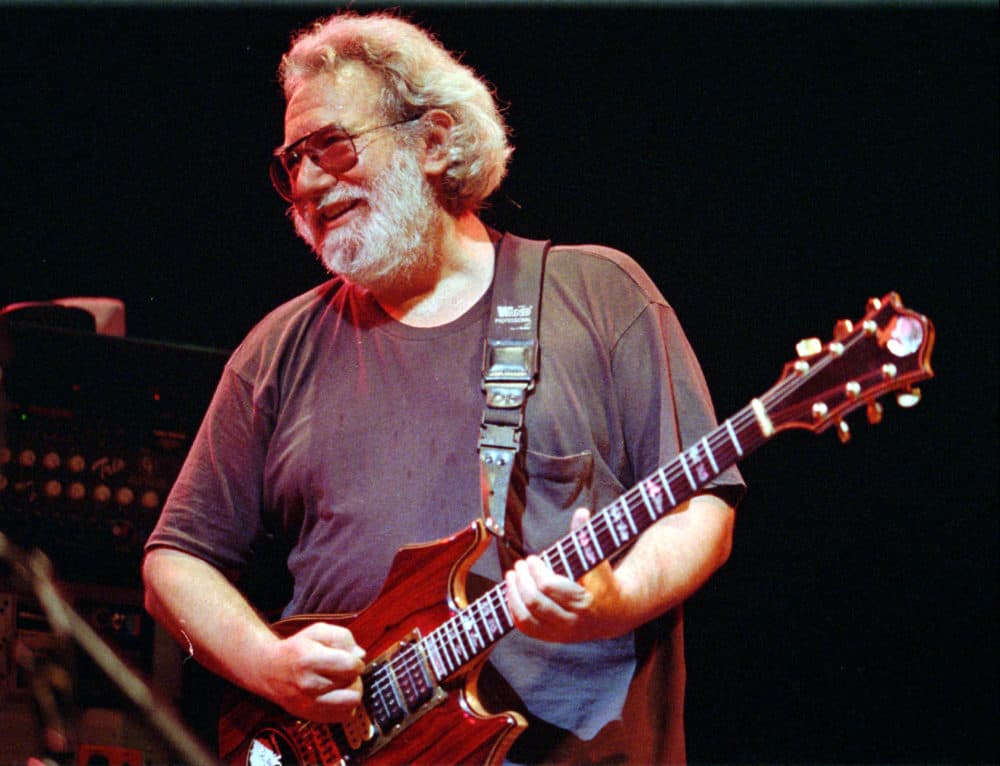 In this Nov. 1, 1992 photo, Grateful Dead lead singer Jerry Garcia performs in Oakland, Calif. (Kristy McDonald/AP/File)