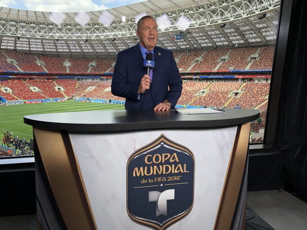 Announcer Andrés Cantor became famous for calling soccer goals, but there's much more to his career. (Courtesy of Telemundo)