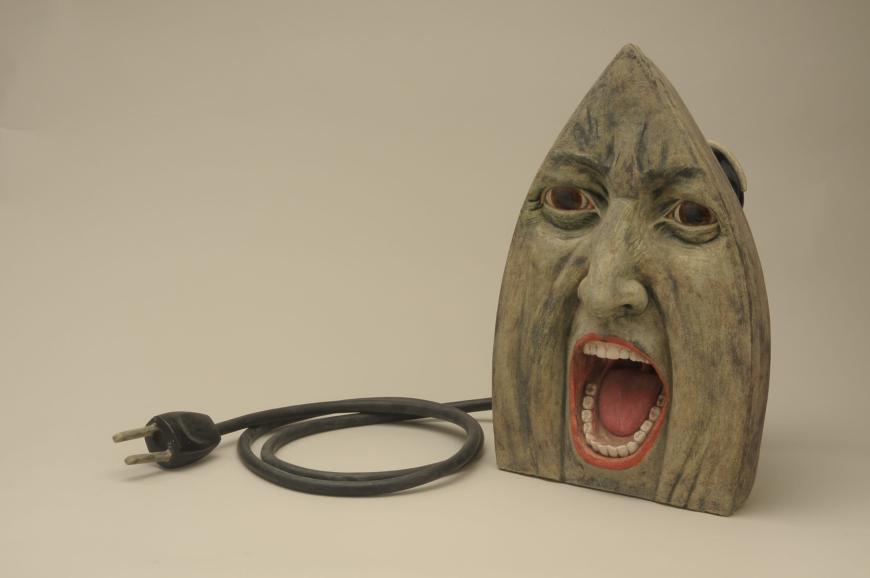 Cynthia Consentino, &quot;She Irons II,&quot; 1998. (Courtesy Fuller Craft Museum)