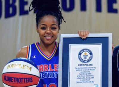 Cherelle George is the first female Globetrotter to make the Guiness Book of World Records. (Courtesy Cherelle George)