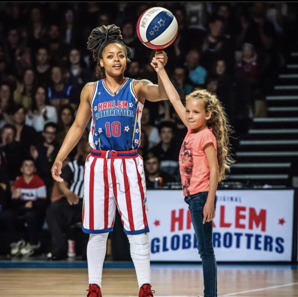 Cherelle became the 16th woman to join the Harlem Globetrotters. (Courtesy Cherelle George)