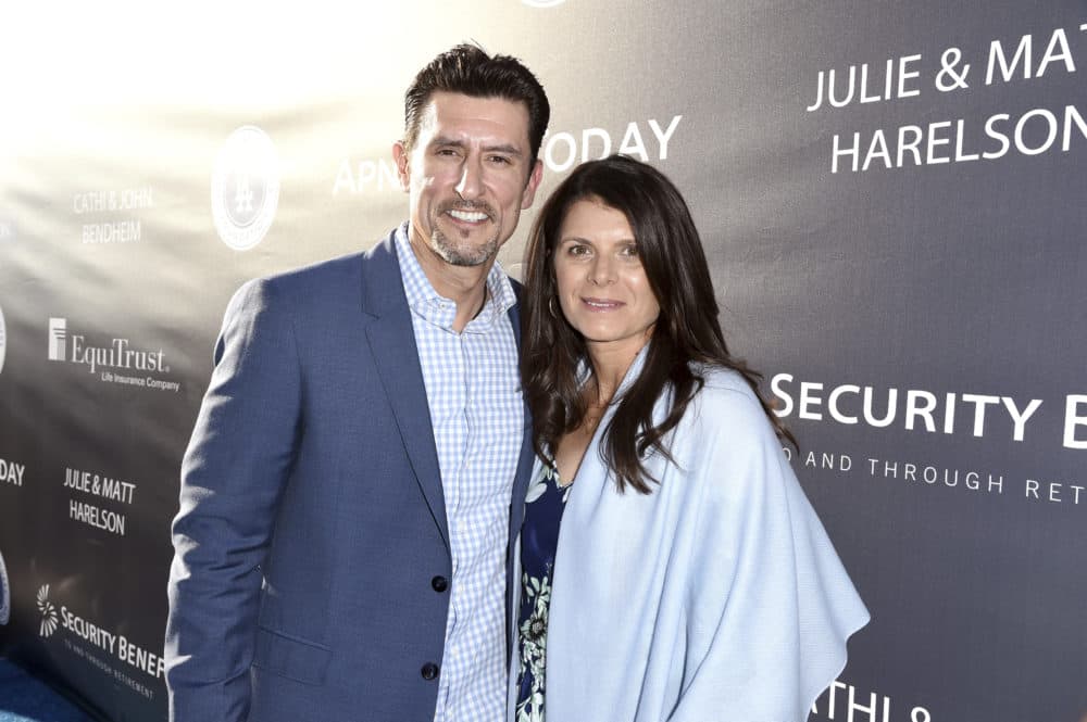Nomar Garciaparra and Mia Hamm are a sports power couple. But in 2003, now-Only A Game producer Martin Kessler only recognized one of those faces. (Richard Shotwell/Invision for Los Angeles Dodgers Foundation/AP Images)