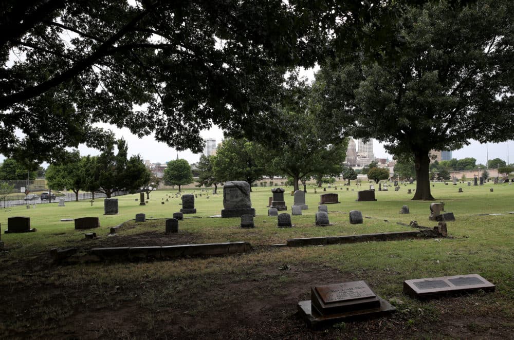 The Oaklawn Cemetery is seen on June 19, 2020 in Tulsa, Oklahoma. (Win McNamee/Getty Images)