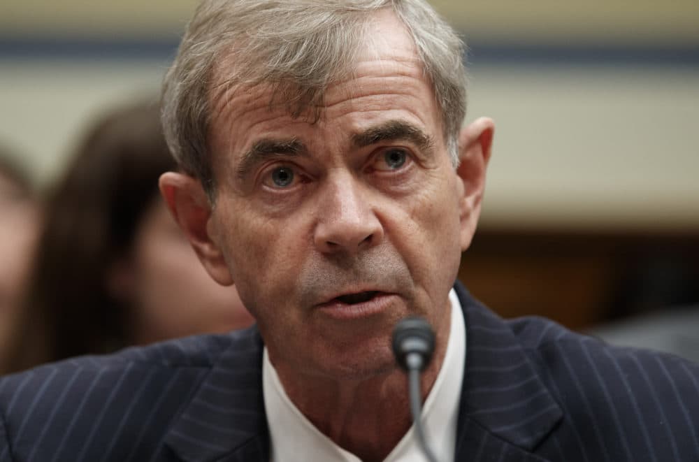Massachusetts Secretary of the Commonwealth Bill Galvin testifies on Capitol Hill in Washington, May 22, 2019, during the House Oversight and Reform National Security subcommittee hearing on &quot;Securing U.S. Election Infrastructure and Protecting Political Discourse.&quot; (Carolyn Kaster/AP)